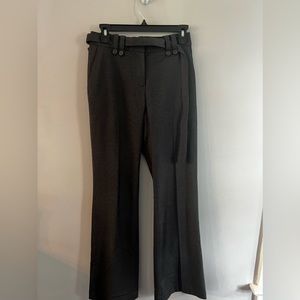 H&M Women’s Belted Trousers Button detail‎ Gray Size 2